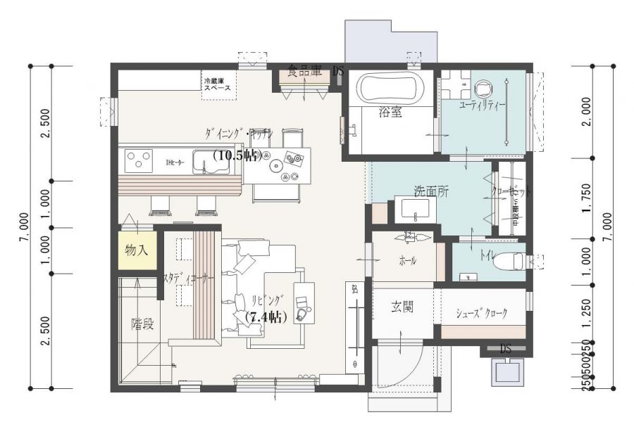 間取り図　1F